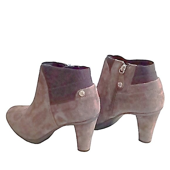 Ladies Geox‎ Respira Size Eu38 Brown Suede Ankle Boots - Picture 3 of 11